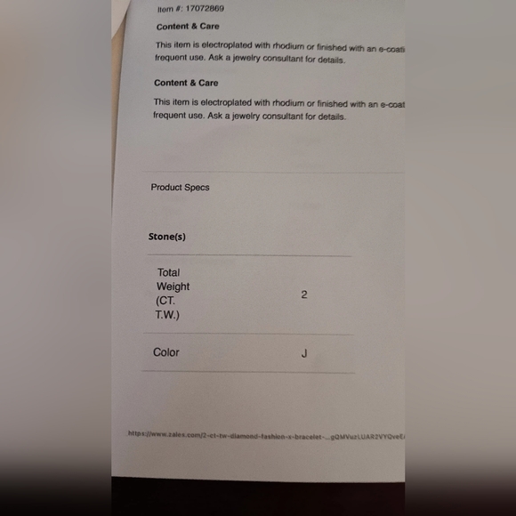 ZALE'S Diamond "X" Bracelet - Picture 11 of 14